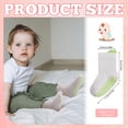 thumbnail image 4 of Bocaoying 12 Pairs Baby Non Slip Socks, 1-3 Years Toddler Cotton Crew Socks, Soft Breathable Gripper Socks with Pull Tabs for Indoor, Outdoor, Toddler, 4 of 7
