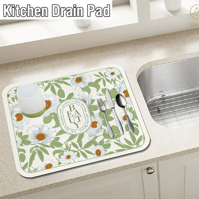 Sentmoon Kitchen Countertop Technology Cloth Pad Coffee Table Tabletop Dishes Cup Drying Pad Wash- Heat Insulation Pad Soft Absorbent Pad Todays Deals Clearance Sales