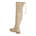 thumbnail image 4 of Women's Journee Collection Mount Wide Calf Over The Knee Boot Taupe Faux Suede 9 M, 4 of 6