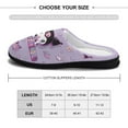 thumbnail image 2 of Womens Cozy Slippers Kuromi And My Melody Warm Soft Plush Slipper Slip-on House Shoes for Home Indoor Outdoor, 2 of 7
