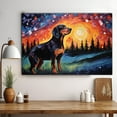 thumbnail image 3 of Blackand Tan Coonhound Dog Watercolor Starry Night Van Gogh Painting Kits, Painting Watercolor Canvas, Canvas Suitable for Room Decor Cafe Decor Or Gift for Friends, 3 of 4