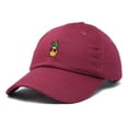thumbnail image 5 of Dalix Pineapple Embroidered Cap Cotton Baseball Summer Cool Dad Hat Mens in Maroon, 5 of 5
