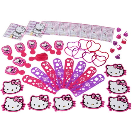 Hello Kitty Birthday Party Invitations - Hello Kitty Party Favor Value Pack, 48pc