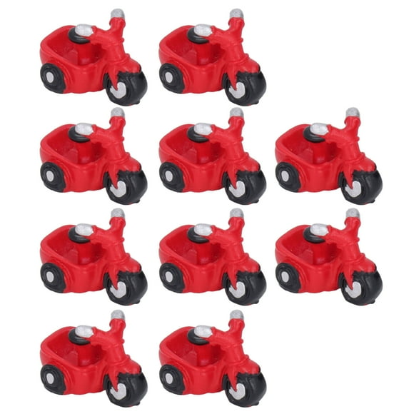 Mini Tricycle Toy, 10 Pcs Tricycle Model Toy DIY Ornament Micro Landscape For Display Table