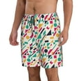 thumbnail image 2 of Pofeuu Colorful Spots Prin Men's Swim Trunks Quick Dry Bathing Suit Swimming Board Shorts Mesh Lining Beach Swimwear-3X-Large, 2 of 6