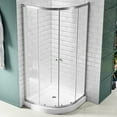 thumbnail image 2 of ANZZI Mare 35 in. x 76 in. Framed Shower Enclosure with TSUNAMI GUARD in Brushed Nickel, 2 of 13
