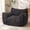 Black, variant on LaoGeoRon Bean Bag Chair with Footrest, High-density Shredded Foam-filled Bean Bag Sofa with Armrests, Removable and Washable Cover, Suitable for Living Rooms and Bedrooms, Gray