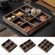 thumbnail image 2 of Rectangular Wooden Tray Party Appetizer Platter Veggie Dish for Nuts Candie Appetizers, 2 of 5
