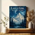 thumbnail image 6 of Qisvanset Night Mountain Landscape Quote Canvas Wall Art 15.75x11.81 Inches, 6 of 8