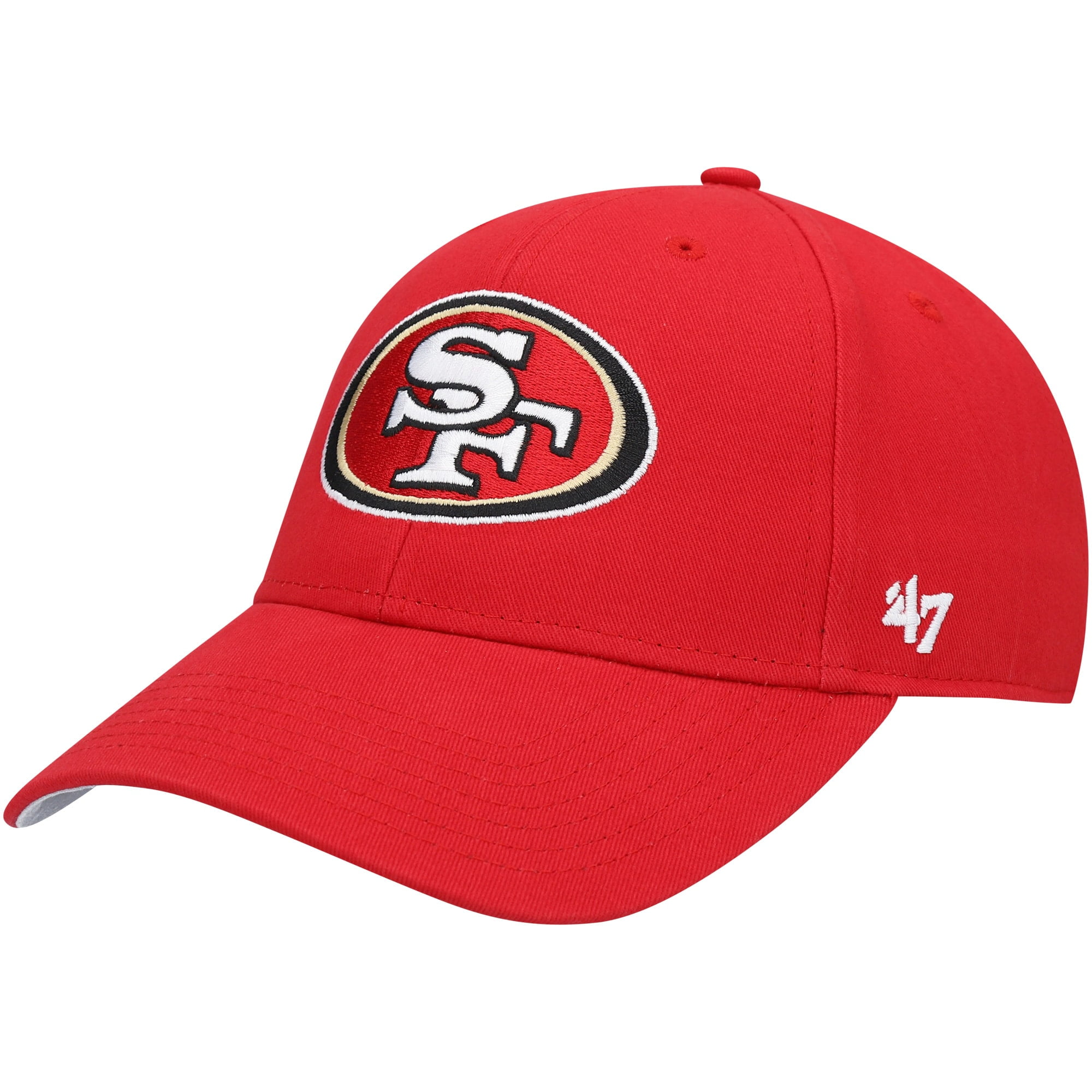 Youth '47 Scarlet San Francisco 49ers Basic MVP Adjustable Hat - OSFA 