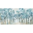 thumbnail image 2 of Tava Studios 24x14 White Modern Wood Framed Museum Art Print Titled - Spring Blue, 2 of 4