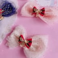 thumbnail image 3 of ZUARFY Big Bow Bell Barrette Gauze Bowknot Hair Clips Christmas Bows Hair Side Clips, 3 of 13