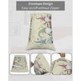 thumbnail image 6 of Happy Easter Pillow Cases Standard Size Set of 2 - Microfiber Bed Throw Pillow Covers, Cute Gnomes Eggs Spring Daisy Flowers Yellow Decorative Lumbar Pillow Cover with Envelope Closure 20"x26", 6 of 6