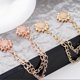 thumbnail image 4 of 3 Pcs Flowers Magnetic Clips Multifunctional Metal Magnetic Buttons with Chain Magnetic Buckles for Clothes Cuffline silver, 4 of 4