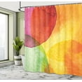 thumbnail image 5 of Ambesonne Abstract Shower Curtain, Watercolor Modern Art, 69"Wx84"L, Yellow Orange Lime Green, 5 of 5