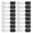 Black, variant on Riousery 48-Piece POM Pulley Wheel Set with Rubber Bearing Eccentric Spacer Round Column for 3D Printer - Black (4.33 inches / 11 cm)[cite: 1]