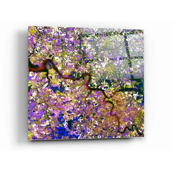 Epic Art 'Earth As Art: Tessera Mosaic' Acrylic Glass Wall Art, 12"x12"