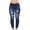 Dark Blue, variant on Womens Trousers High Waisted New Women Plus Size Ripped Stretch Skinny Jeans High Rise Distressed Denim Jegging Pants Butt Lifting Denim Trousers Pants for Women Black 3XL