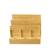 Multi-Device Bamboo Charging Station Dock & Organizer Storage Box for ipad air 2 iPhone 7 Plus MacBook