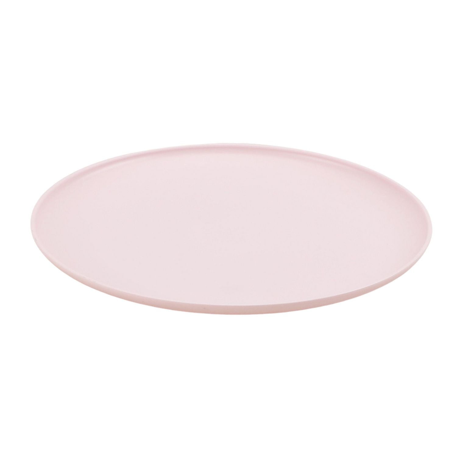 Mainstays Light Pink Plastic Plate, 10.5 inch 1pc