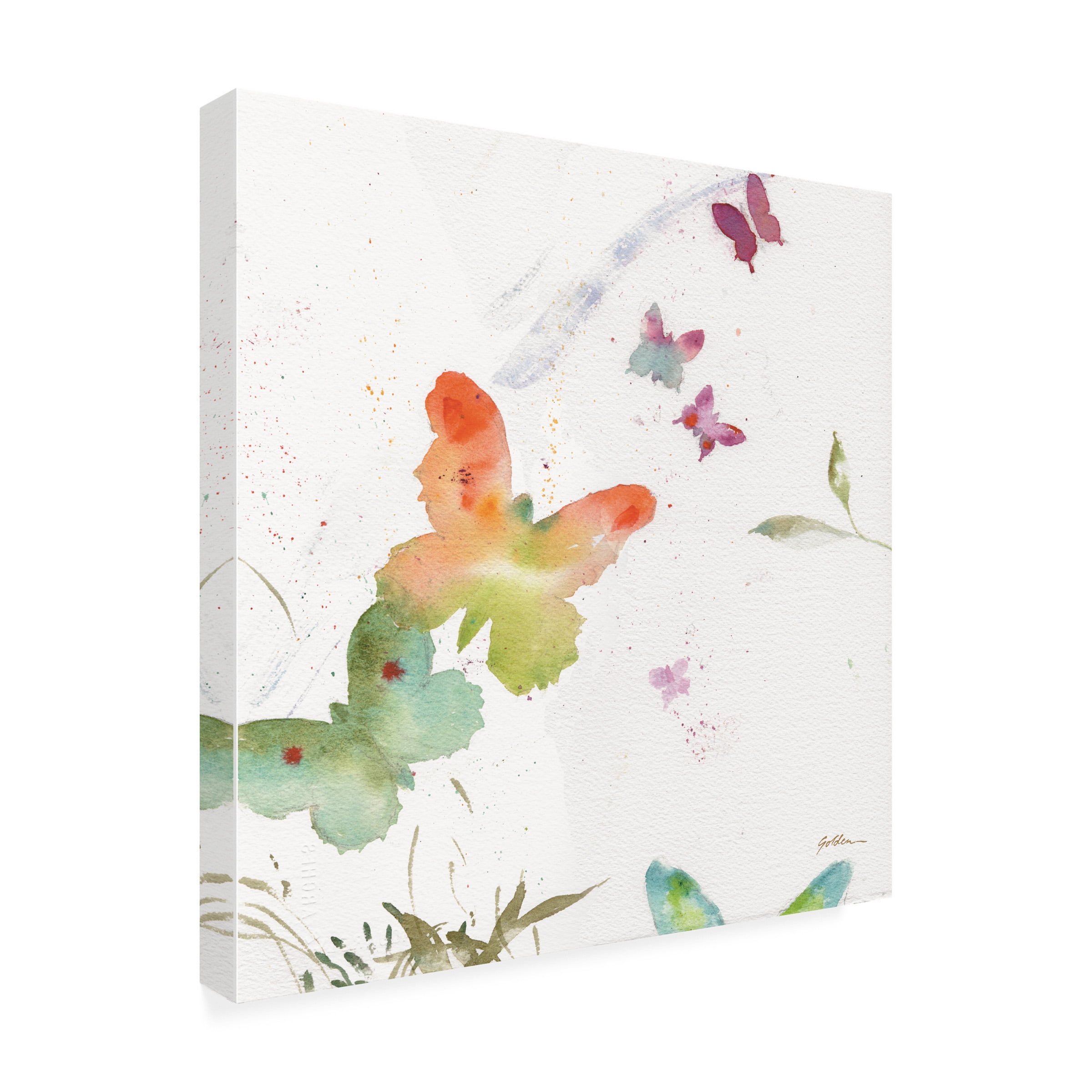 Sheila Golden 'Butterfly Expression' Outdoor All-Weather Wall Decor