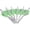 White,Green, variant on New Archery Products Quikfletch 2″ Quikspin 4 Vane, White/Orange, 6 Pack