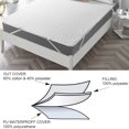 Mattress Pad Cover Topper Protector Quilted Fitted King Queen Full Twin