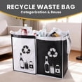 thumbnail image 5 of Large Recycle Waste Bag For Kitchen Home- Indoor Recycling Bins Trash Sorting Organizer  Reusable And Waterproof 2 Pack, 5 of 6