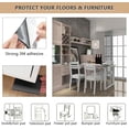 thumbnail image 4 of Fieltro autoadhesivo para muebles Tira de fieltro autoadhesiva protección antideslizante Pata de mesa de fieltro silla sofá negro, 4 of 5