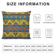 thumbnail image 6 of Acheng  Aztec Throw Pillow Cushion Cover, Traditional Classic Tribal Style Folk Motif Sun Mexican Culture Image, Decorative Square Accent Pillow Case,  2 pcs, Yellow Orange White, 6 of 6