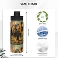 thumbnail image 3 of Cauagu Realistic Style Forest Dinosaur Print 18oz Vacuum Insulated Stainless Steel Water Bottle,Coffee Travel Mug Spill Proof with Lid,Thermos Cup for Keep Hot/Ice Water Drinks, 3 of 7