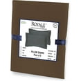 thumbnail image 6 of Royale Linens Pillow Shams 2 Pack Euro Size 26x26 Inch- Brushed 1800 Microfiber- Bed Pillow Shams, Wrinkle & Fade Resistant Super Soft and Cozy- Envelope Closure- Oxford Pillow Case (Euro, Chocolate), 6 of 8