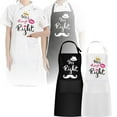 thumbnail image 2 of Couple's Matching Kitchen Garden Barbecue Apron with Printed Design for Cooking and Grilling Activities 2PCS, 2 of 6