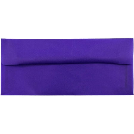 UPC: 0707152640251 | JAM #10 Translucent Envelopes  4.1×9.5  Blue  50/Pack  Primary Blue