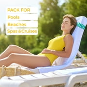 Siaomo Towel Bands(6-Pack), Silicone Rubber Bands,Beach Pool & Cruise Chairs,Extra Durable, No Snapping, Cruise Ship&Beach Essentials,Great Alternative to Beach Towel Clips (Novel Style,11.81 Length)