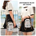 thumbnail image 6 of FORMRS Crossbody Bag for Women Quilted Travel Shoulder Cell Phone Purse with Chain Strap Handbag, Gray Cat Pattern, 6 of 7