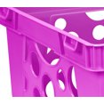 thumbnail image 5 of Storex Premium Plastic File Crate, Holds Letter and Legal Folders, Pink, 3-Pack, 5 of 6