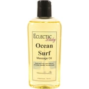 Ocean Surf Massage Oil by Eclectic Lady, 4 oz, Sweet Almond Oil and Jojoba Oil