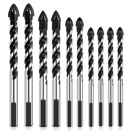 Hands DIY 10pcs Drill Bit Set Triangle Alloy Twist Drill Bit 6-12mm ...