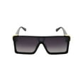 thumbnail image 2 of Oversized Big Thick Flat Top Shield Square Sunglasses, 2 of 7
