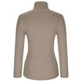 Generic Women's Turtleneck Sweater Long Sleeve Ribbed Fitted Turtle