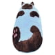 thumbnail image 1 of Saco de dormir tipo sobre con diseño de gatos para siestas y relajación. Adorable saco de dormir con forma de gato. Ideal para clima frío, ideal para adultos, perros y gatos, camping y viajes. Azul y, 1 of 7