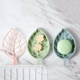 thumbnail image 4 of Toilet Shower Soap Dish Tray Draining Rack Leaf Shape Soap Holder Non Slip Soap Box Bathroom Gadgets Soap Dish Soap Tray Holder, 4 of 6