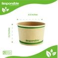 thumbnail image 2 of 6 oz Food Container Bowls | Tree-Less™ Compostable Paper, 2 of 3