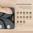 thumbnail image 2 of Body Fat Scale, Bveiugn Smart Scale for Body Weight BMI Digital Bathroom Wireless Scales, Body Composition Analyzer with Health Monitor Sync Apps, 400 lbs - Black, 2 of 11
