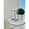 thumbnail image 2 of Better Homes & Gardens Indoor Decorative Metal Candle Holder Lantern, Silver, Medium, 2 of 7
