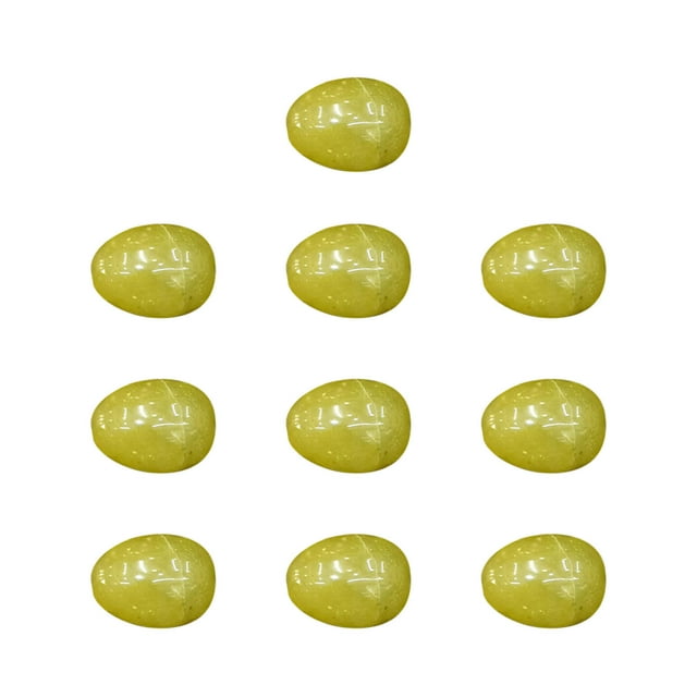 KIHOUT Liquidation d'Économies Mini Oeufs en Cristal 20 mm Agate Jade Oeufs d'Oiseau Easter Oeufs 10 Pcs