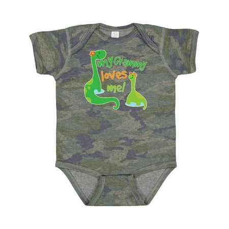 

Inktastic My Grammy Loves Me Grandson Gift Baby Boy Bodysuit