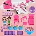 thumbnail image 3 of AJZIOJIRO Kids Toddler Airplane Toys for 3 4 5 6 7 8 Year Old Girls Kids Toys Plane with Play House Transport Cargo Airplane, 3 of 11