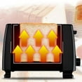 thumbnail image 4 of Home Toaster BH 002 Automatic Toaster Multifunctional 2 Slice Toaster Home Breakfast Machine AC 220V Black, 4 of 8